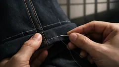 縫い目を目印にするだけで裾上げが安定する、手縫い初心者のためのコツ