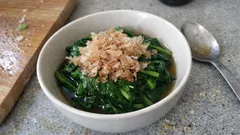 だし香るほうれん草のおひたし：みりんひと手間でまろやか、3分で味が決まる作り方