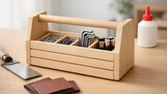 ダイソーの桐すのこで作る持ち手付きツールボックスDIY｜100均素材で小物収納が整う