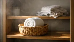 タオルの平積みが崩れる悩みを解決するロール収納のコツ